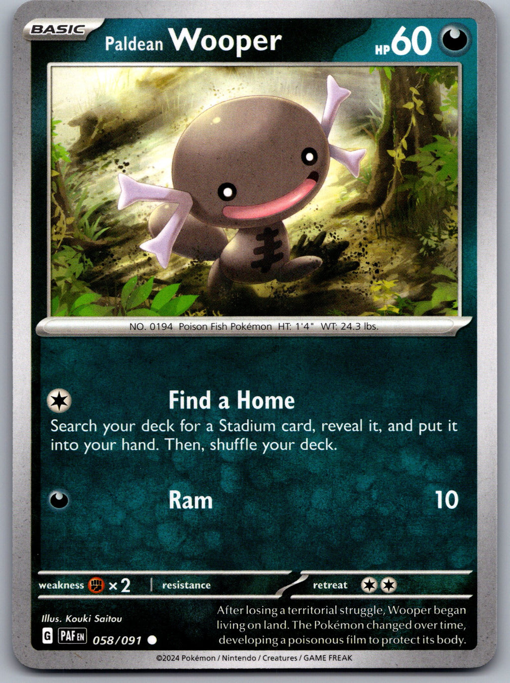 Paldean Wooper - 058/091