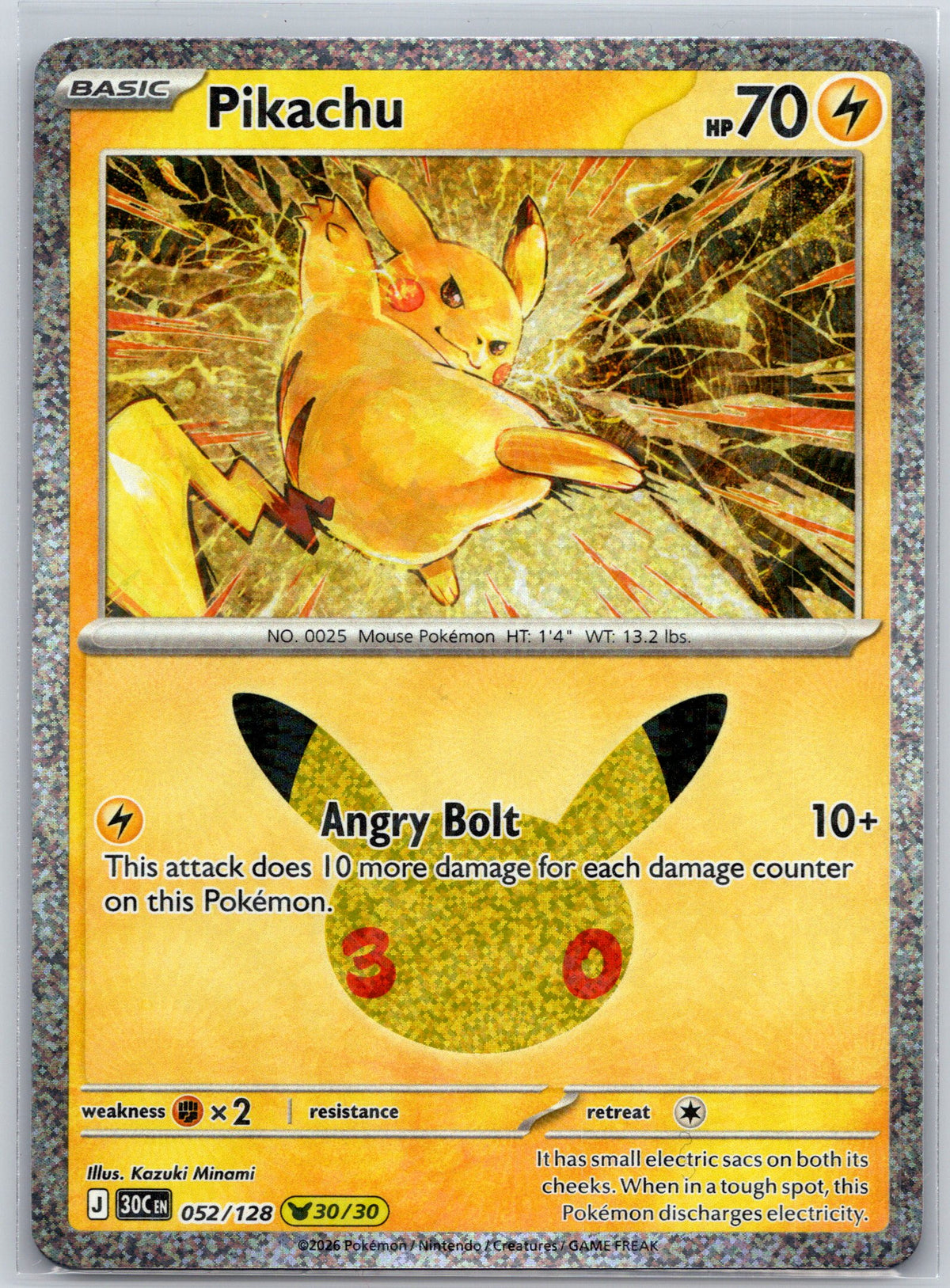Pikachu - 052/128