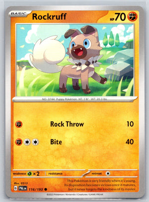Rockruff 116/193 [SV02: Paldea Evolved]