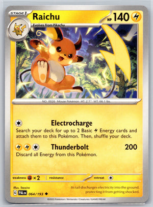 Raichu - 064/193 [SV02: Paldea Evolved]