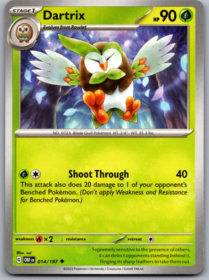 Dartrix 014/197 [SV03: Obsidian Flames]