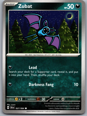 Zubat 027/064 [SV: Shrouded Fable]