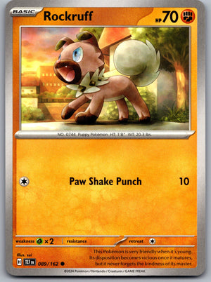 Rockruff 089/162 [SV05: Temporal Forces]