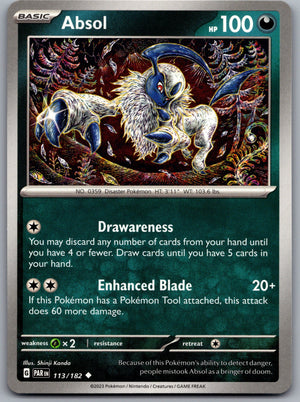 Absol 113/182 [SV04: Paradox Rift]