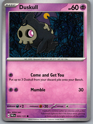 Duskull 035/131 [SV: Prismatic Evolutions]