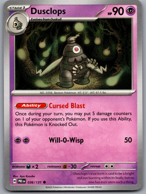 Dusclops 036/131 [SV: Prismatic Evolutions]