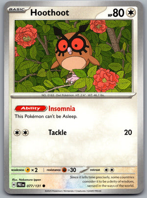 Hoothoot 077/131 [SV: Prismatic Evolutions]