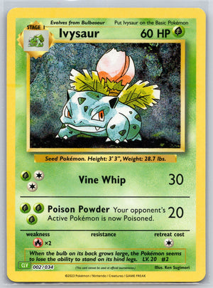 Ivysaur 002/034 [Trading Card Game Classic]