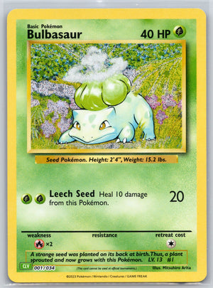 Bulbasaur 001/034 [Trading Card Game Classic]