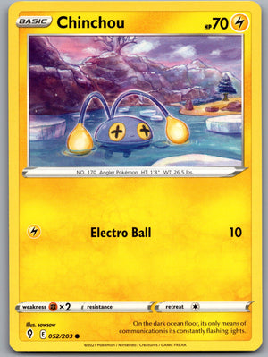 Chinchou 052/203 [SWSH07: Evolving Skies]
