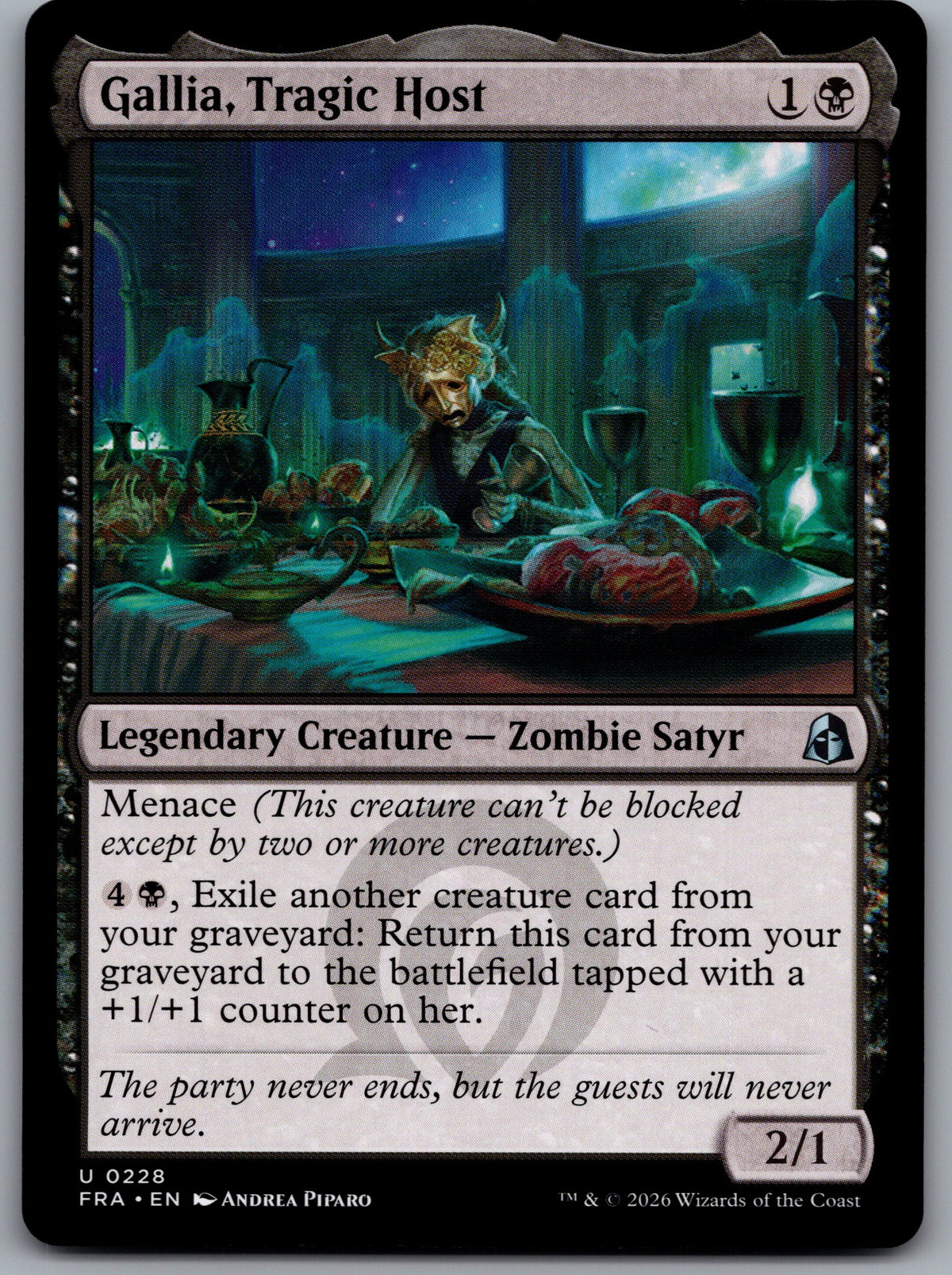 Gallia, Tragic Host