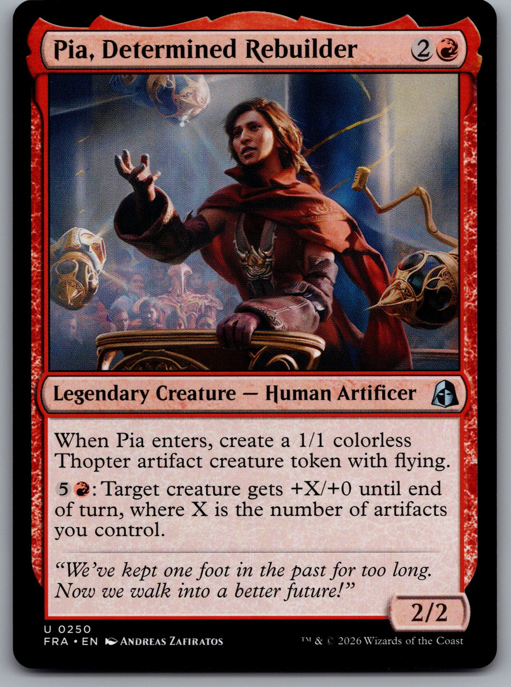 Pia, Determined Rebuilder
