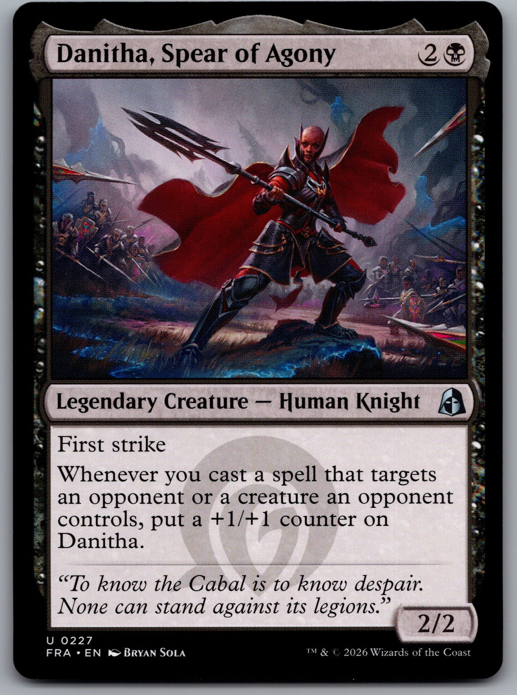 Danitha, Spear of Agony
