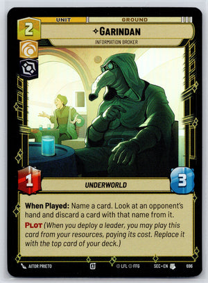 Garindan - Information Broker (Foil) 696 [Secrets of Power]