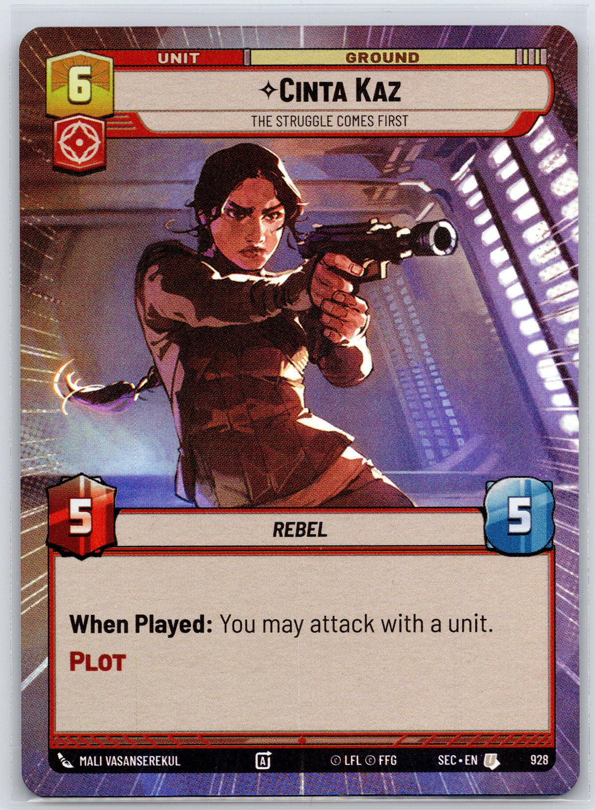 Cinta Kaz - The Struggle Comes First (Hyperspace Foil)
