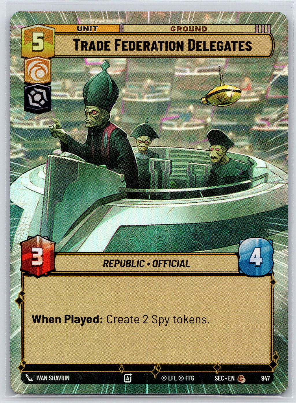 Trade Federation Delegates (Hyperspace Foil)