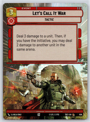 Let's Call It War (Hyperspace Foil) 936 [Secrets of Power]