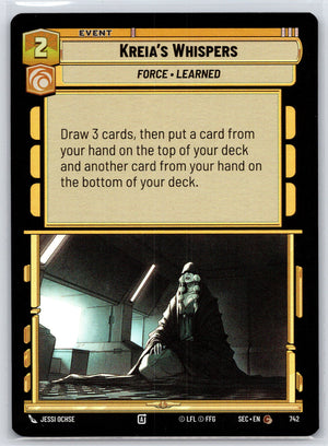 Kreia's Whispers (Foil) 742 [Secrets of Power]