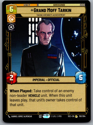 Grand Moff Tarkin - Taking Krennic's Achievement 192/264 [Secrets of Power]