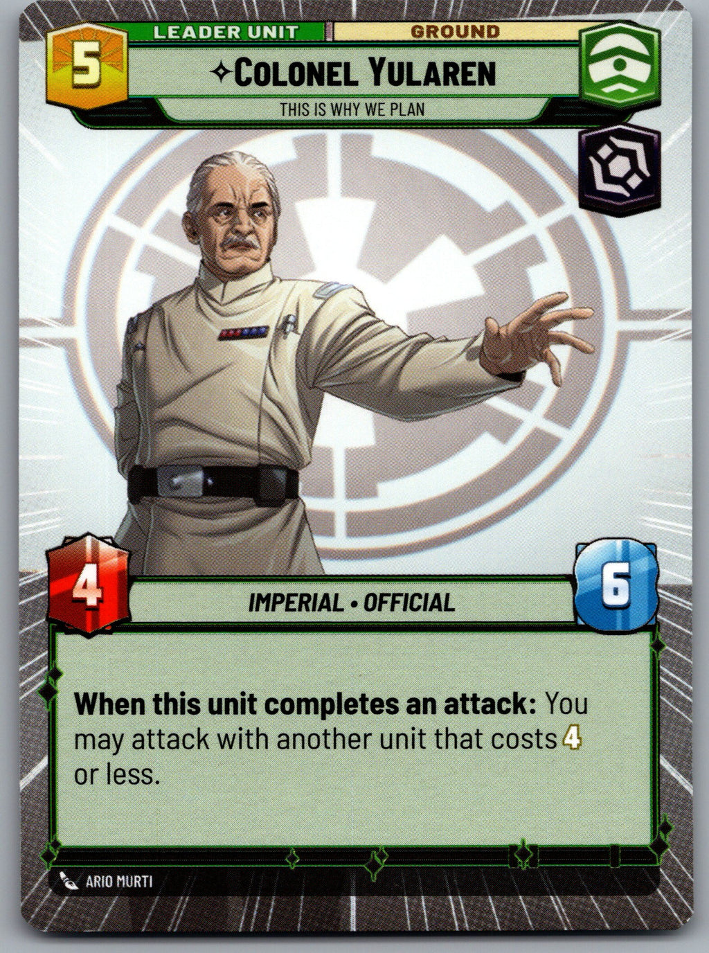 Colonel Yularen - This is Why We Plan (Hyperspace)