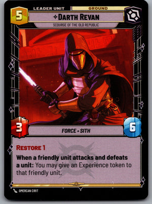 Darth Revan - Scourge of the Old Republic 017/264 [Legends of the Force]