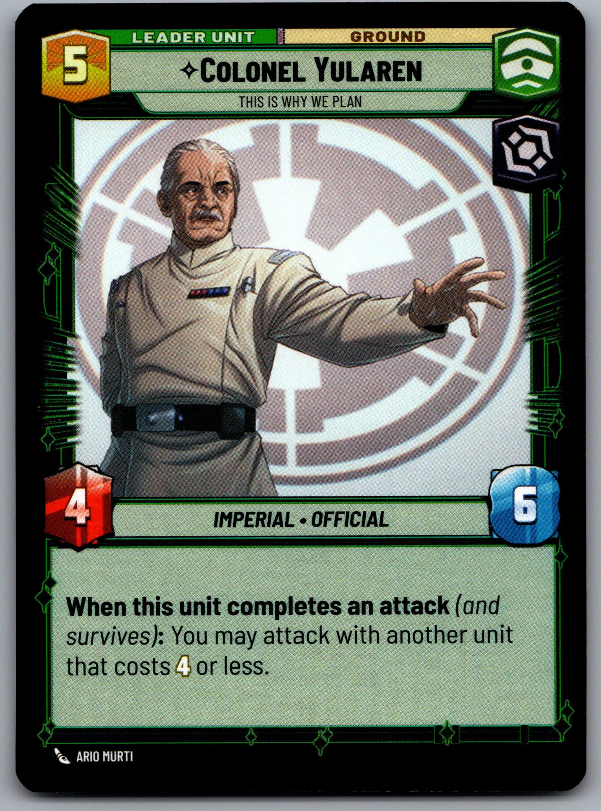 Colonel Yularen - This is Why We Plan