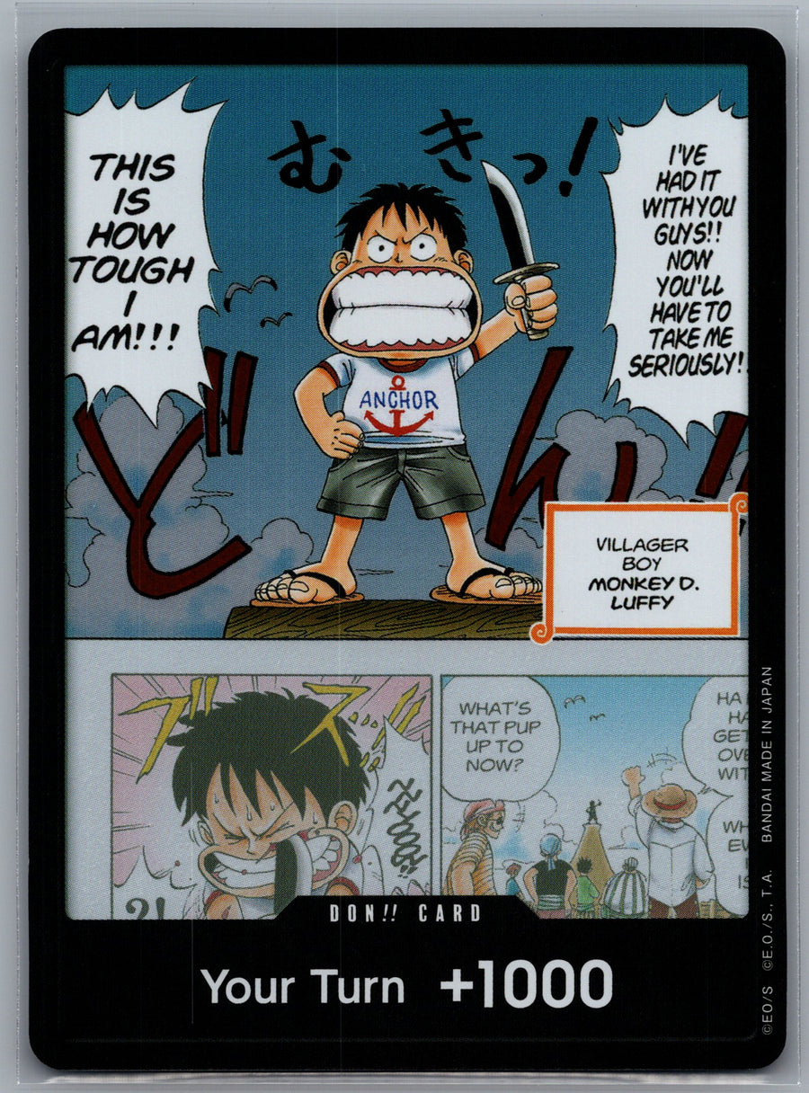DON!! Card (Young Luffy) (Devil Fruits Collection Vol. 1) | Near Mint / English / Foil