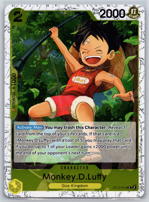Monkey.D.Luffy - ST13-014 (Pirate Foil) ST13-014 [Premium Booster -The Best- Vol. 2]