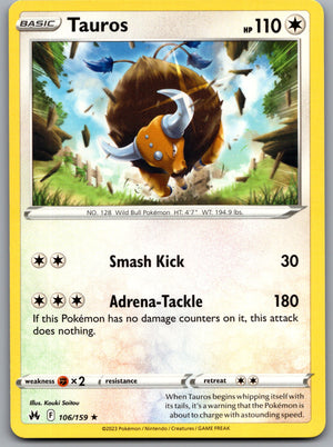 Tauros 106/159 [SWSH: Crown Zenith]