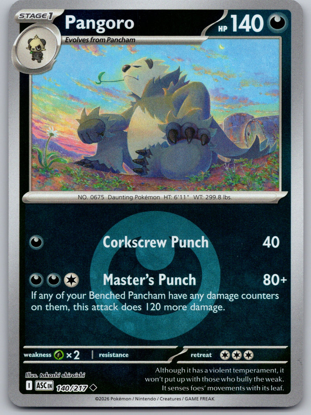Pangoro (Energy Symbol Pattern) | Near Mint / English / Reverse Holofoil