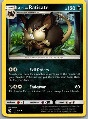 Alolan Raticate 77/149 [SM Base Set]
