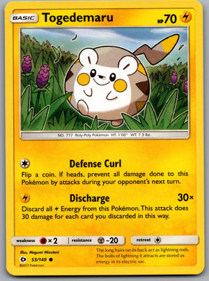 Togedemaru 53/149 [SM Base Set]