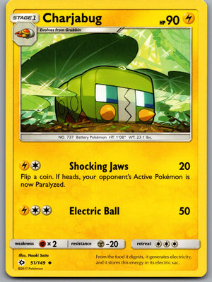 Charjabug 51/149 [SM Base Set]