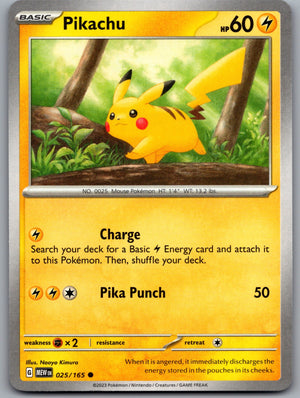 Pikachu - 025/165 [SV: Scarlet & Violet 151]