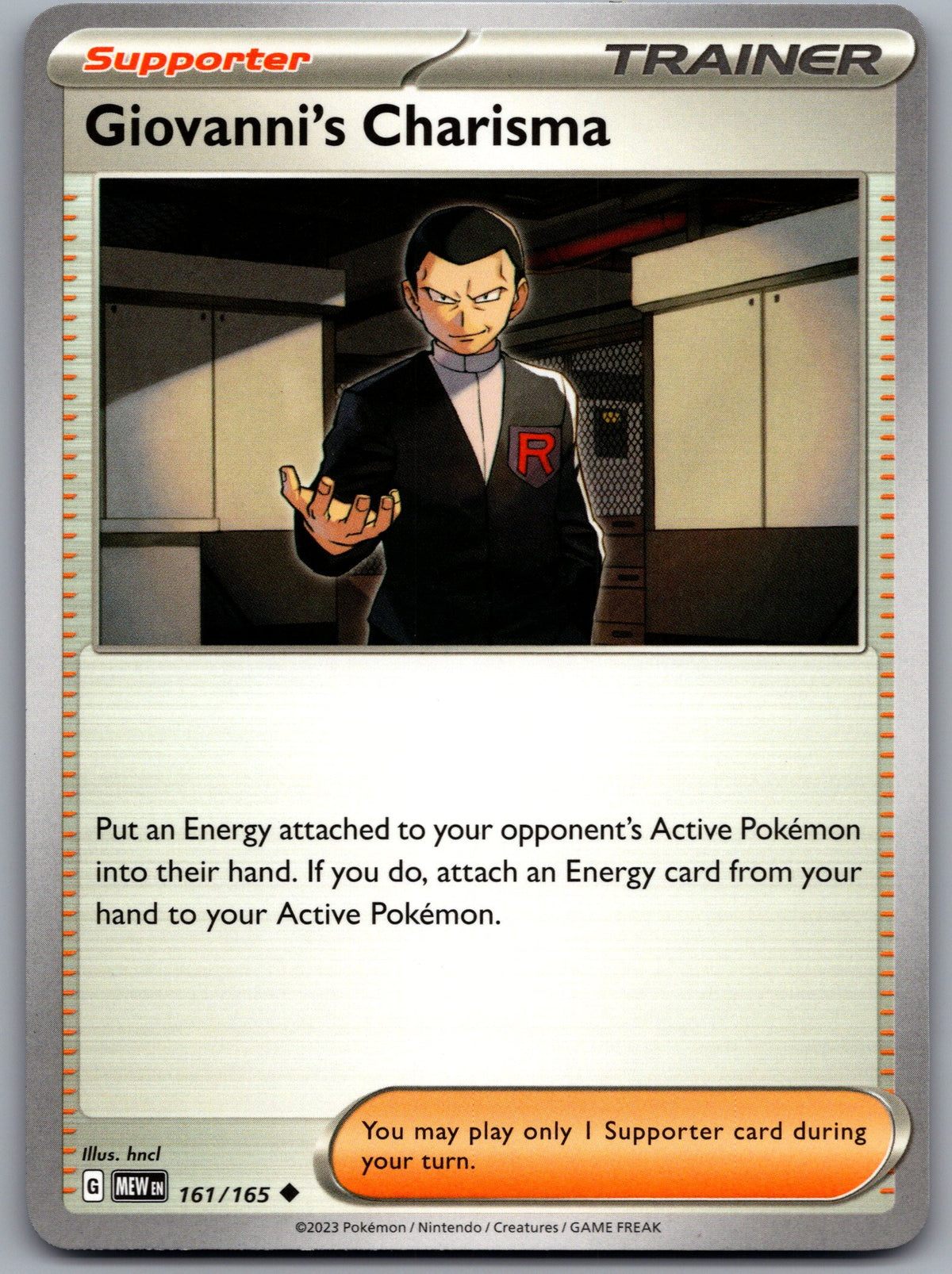 Giovanni's Charisma - 161/165 | Near Mint / English / Normal
