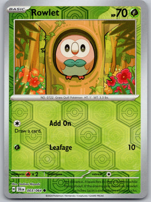 Rowlet 003/064 [SV: Shrouded Fable]