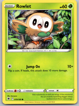 Rowlet 019/189 [SWSH10: Astral Radiance]
