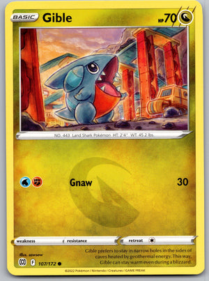 Gible 107/172 [SWSH09: Brilliant Stars]