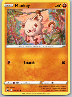 Mankey 133/264 [SWSH08: Fusion Strike]