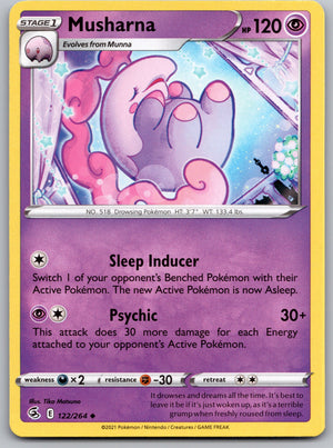 Musharna 122/264 [SWSH08: Fusion Strike]