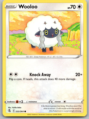 Wooloo (222) 222/264 [SWSH08: Fusion Strike]