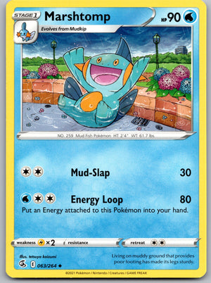 Marshtomp 063/264 [SWSH08: Fusion Strike]