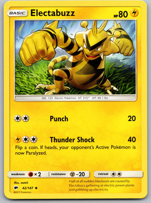 Electabuzz 42/147 [SM - Burning Shadows]