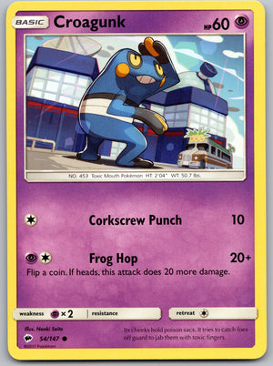 Croagunk 54/147 [SM - Burning Shadows]