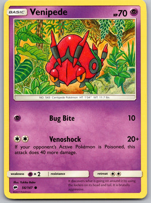 Venipede 56/147 [SM - Burning Shadows]