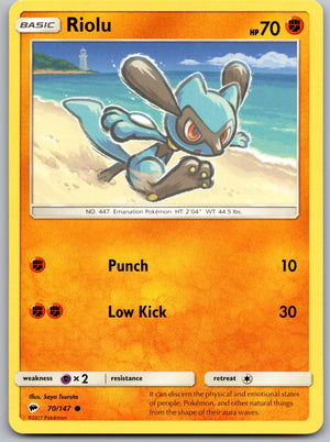 Riolu 70/147 [SM - Burning Shadows]