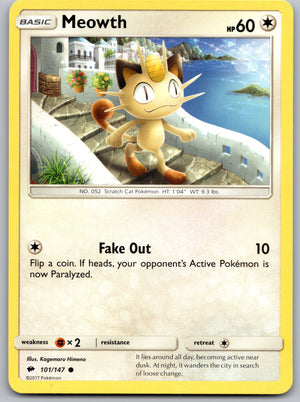 Meowth 101/147 [SM - Burning Shadows]