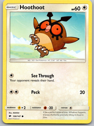 Hoothoot 106/147 [SM - Burning Shadows]