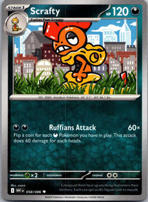 Scrafty 058/086 [SV: White Flare]