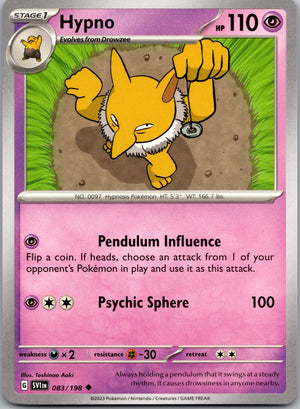 Hypno 083/198 [SV01: Scarlet & Violet Base Set]